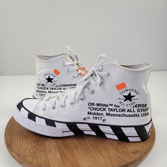 Converse Chuck Taylor All Star 70 Hi Off-White-163862C Virgil Abloh Mens Sz 8 - Picture 1 of 15